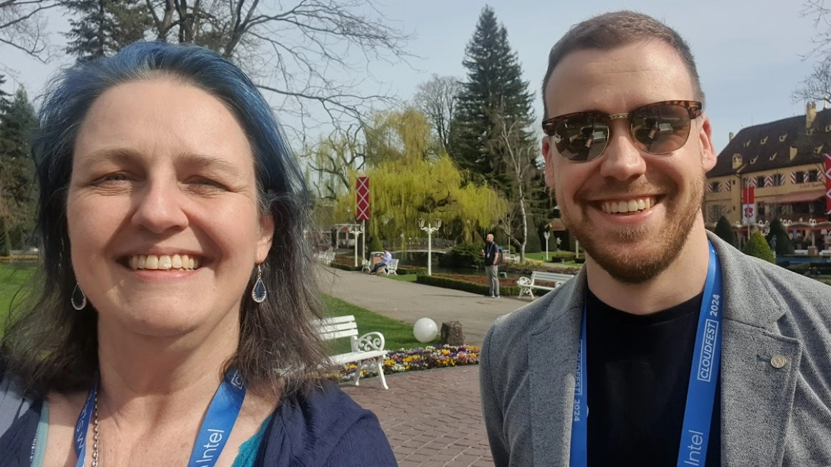 Patricia BT and Simon Kraft - KrautPress interview about GatherPress at Europa Park (Cloudfest)